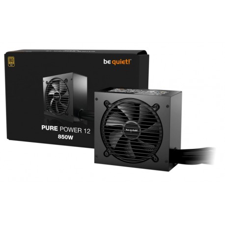 be quiet! PURE POWER 12 850W Strømforsyning - 850 Watt - 120 mm - ATX 3.1 - 80 Plus Gold certified