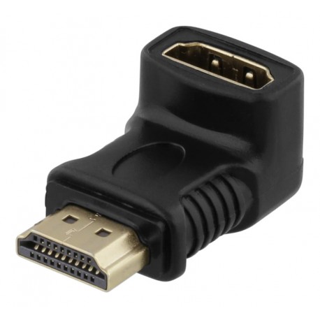 Deltaco HDMI angle Adapter, sort