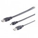MicroConnect 2x A plug to 5 pin mini B p