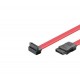 Sata Kabel 0,5Meter Rød Vinklet