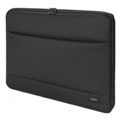 Deltaco 14" laptop sleeve, recycled polyester, sort