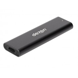 dezen M.2 Premium NVMe Enclosure USB 3.2 Gen 1 - Sort / Space Grey