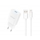 Dudao A4EU Adapter 10Watt 1xUSB-A (USB-A to Lightning cable included)