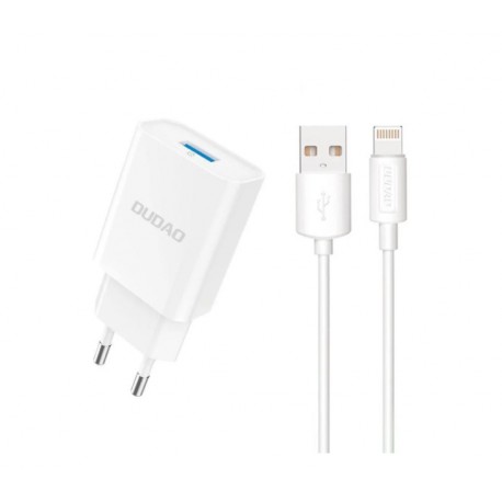 Dudao A4EU Adapter 10Watt 1xUSB-A (USB-A to Lightning cable included)