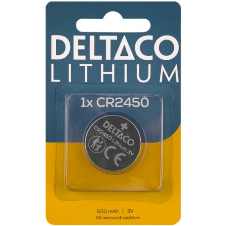 Deltaco CR2450 Lithium 1-pack
