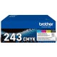 G&G Brother TN 243CMYK Value Pack Sort Gul Cyan Magenta 1000 sider Toner