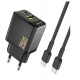 Dudao A26TCEU Adapter 25Watt 1xUSB-C 1xUSB-A (1m USB-C to USB-C cable included) Sort