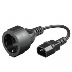 MicroConnect Power Cord C14 - Schuko Female, 0.23m