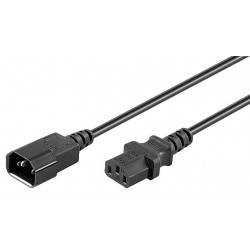 MicroConnect Forlængerkabel C14 - C13, 1 Meter