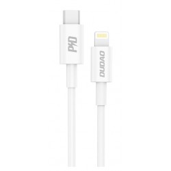 Dudao - USB-kabel - USB-C (han) til USB-C (han) - 3 meter - 65 Watt - hvid