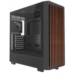 DUTZO C740 Airflow Wood - Kabinet - Miditower - Sort