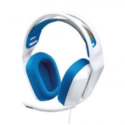Logitech G G335 Wired Gaming Headset Kablet Høretelefoner Blå Hvid