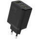 Dudao A29EU Adapter 65Watt 2xUSB-C 1xUSB-A Sort