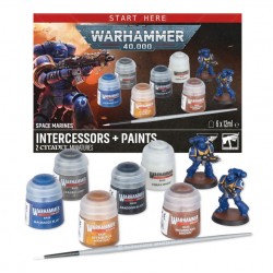Warhammer 40,000 Space Marines - Intercessors & Paints Set