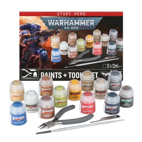 Warhammer 40,000 Paint + Tools set