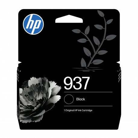 HP 937 Black Original Sort 1250 sider Blæk