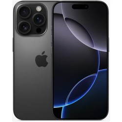 Apple iPhone 16 Pro 256GB Black Titanium, Grade A, Refurbished