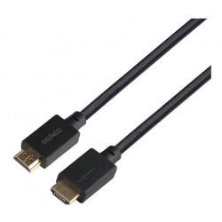 Deltaco Ultra High Speed HDMI kabel, 8K 60Hz, 4K 120Hz, 1m