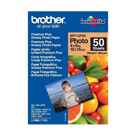 BROTHER BP-71GP50 photo paper A6 50ark