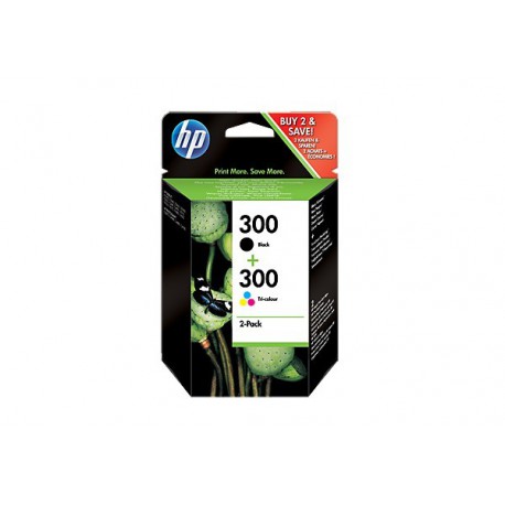 HP 300ink combo pack, black tricolor