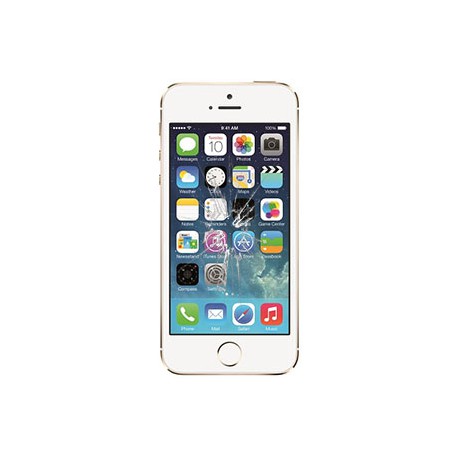 iPhone 5S Glas reparation Hvid, OEM