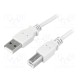 LogiLink USB 2.0 kabel A/B grå 2m