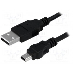 LogiLink USB mini 5-pins til USB 1,8 met