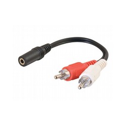 MicroConnect Adapter 3.5mm - 2xRCA F-M 0