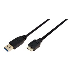 LogiLink USB3.0 Micro B - A han 0,6m