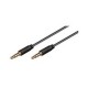 MicroConnect 3.5mm 4-pin 1m M-M Black